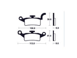 Tecnium Scooter Brake Organic Pad - ME376 1022694