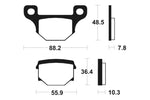 SCOTRA TECNIUM SCOOTER PADE DE FRAKE EMARDE - ME85 1022712