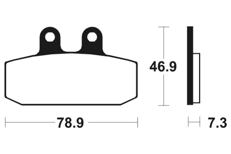 Tecnium Scooter Brake Organic Pad - ME88 1022713