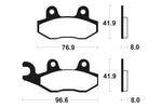 Tecnium Street Performance Sintered Metal Brake Pad - MF111 1022716