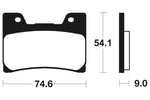 Tecnium Street Performance Sintered Metal Brake Pad - MF145 1022730