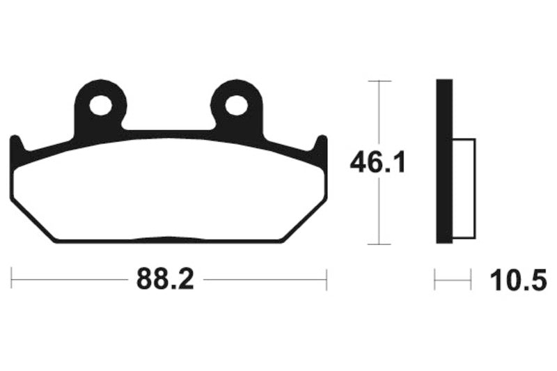 Tecnium Street Performance Sintered Metal Brake Pad - MF147 1022731