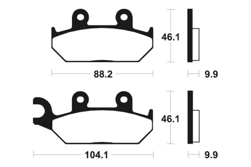 Tecnium Street Performance Sintered Metal Brake Pads - MF150 1022732