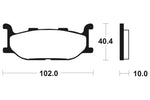 Tecnium Street Performance Sintered Metal Brake Pad - MF163 1022734