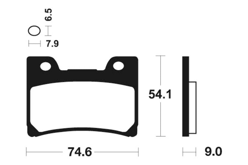 Tecnium Street Performance Sintered Metal Brake Pad - MF165 1022735