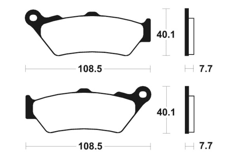 Tecnium Street Performance Sintered Metal Brake Pad - MF174 1022738