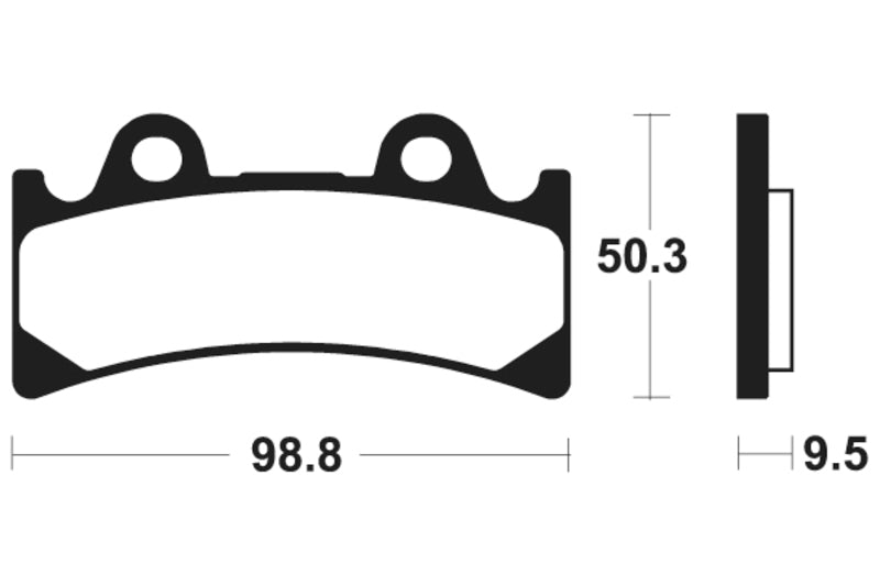 Tecnium Street Performance Sintered Metal Brake Pads - MF183 1022741