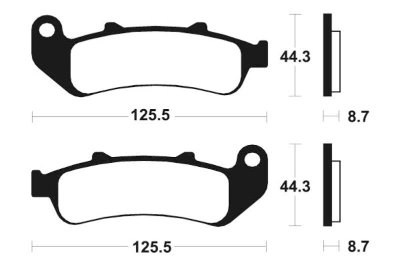 Tecnium Street Performance Sintered Metal Brake Pad - MF185 1022742