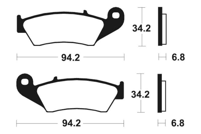 Tecnium Street Performance Sintered Metal Pads - MF194 1022745