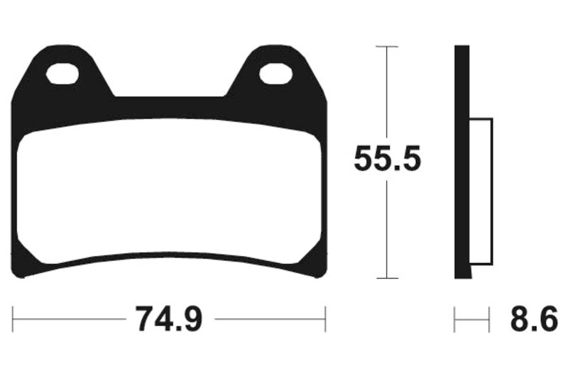 Tecnium Street Performance Sintered Metal Brake Pad - MF206 1022750