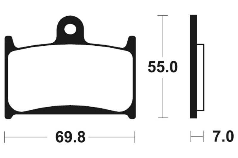 Tecnium Street Performance Sintered Metal Brake Pad - MF214 1022751