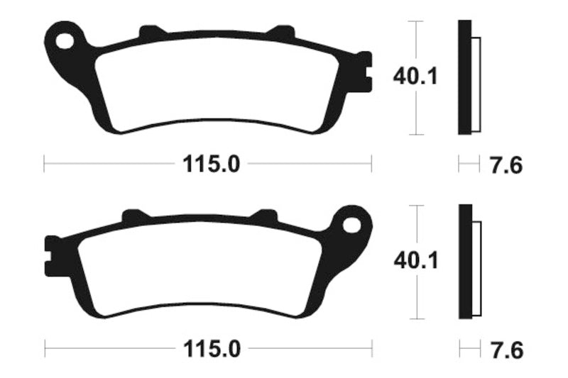 Tecnium Street Performance Sintered Metal Brake Pads - MF221 1022752