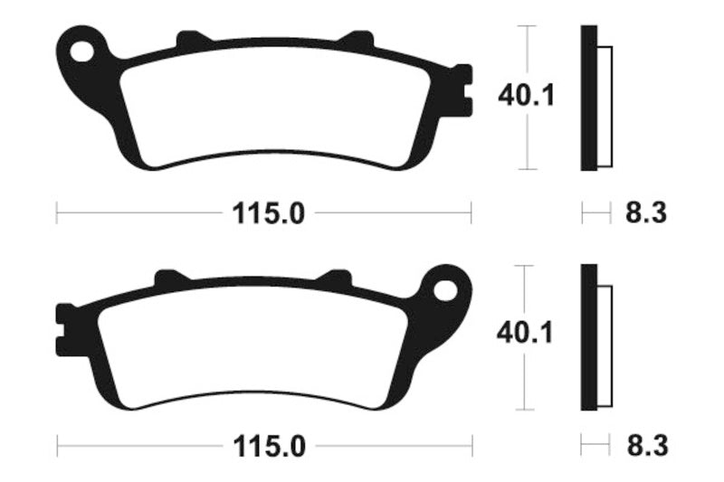 Tecnium Street Performance Sintered Metal Brake Pad - MF235 1022757