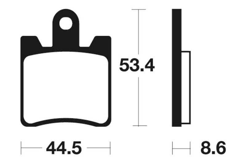 Tecnium Street Performance Sintered Metal Brake Pad - MF240 1022758