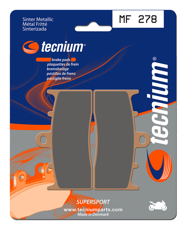 Tecnium Street Performance Sintered Metal Brake Pads - MF278 1022762