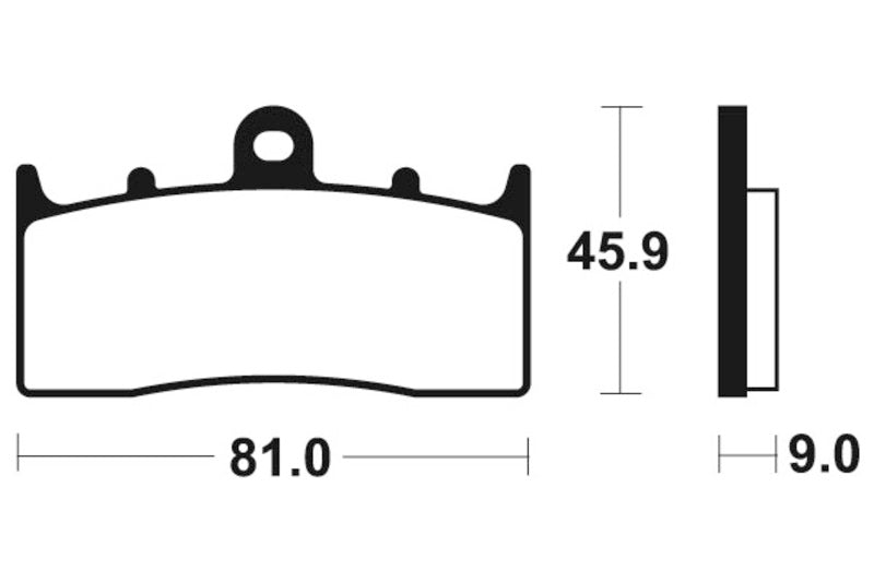 Tecnium Street Performance Sintered Metal Brake Pad - MF278 1022762