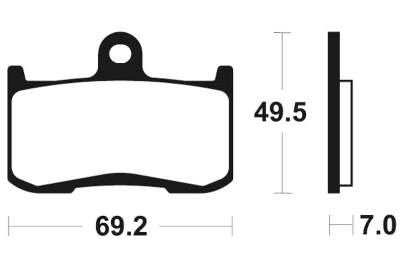 Tecnium Street Performance Sintered Metal Brake Pad - MF282 1022763