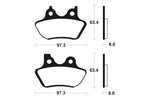 Tecnium Street Performance Sintered Metal Brake Pad - MF326 1022772