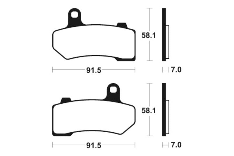 Tecnium Street Performance Sintered Metal Brake Pad - MF330 10222774