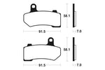 Tecnium Street Performance Sintered Metal Brake Pad - MF330 10222774