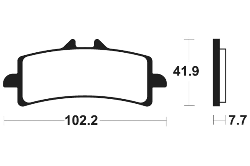 Tecnium Street Performance Sintered Metal Brake Pad - MF341 1022777