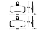 Tecnium Street Performance Sintered Metal Brake Pad - MF353 1022781