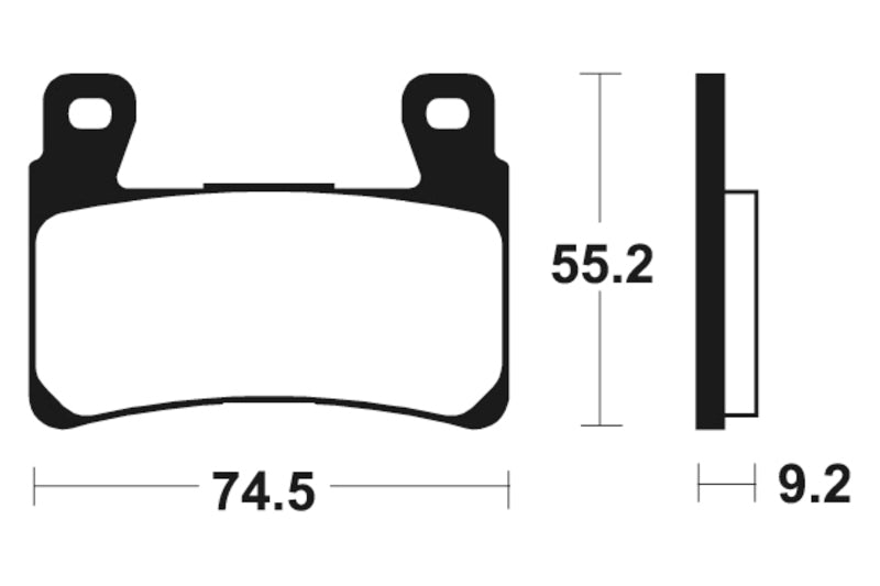 Tecnium Street Performance Sintered Metal Brake Pad - MF360 1022783