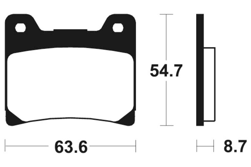 Tecnium Street Performance Sintered Metal Brake Pad - MF55 1022799