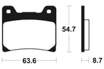 Tecnium Street Performance Sintered Metal Brake Pad - MF55 1022799