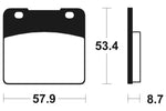 Tecnium Street Performance Sintered Metal Brake Pad - MF77 1022805