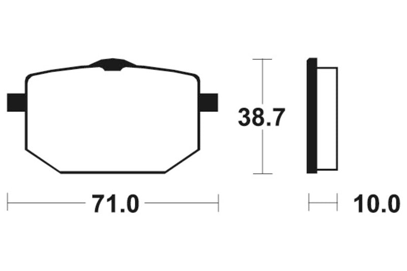 Tecnium Street Performance Sintered Metal Brake Pad - MF96 1022809