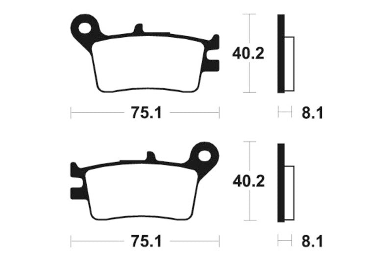 Tecnium MX/ATV Sintered Metal Pads - Mo129 1022841