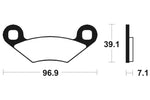 Tecnium MX/ATV Sintered Metal Pads - MO142 1022846