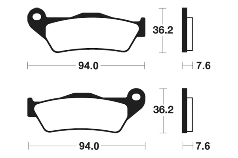 Tecnium MX/ATV Sintered Metal Pads - MO171 1022849