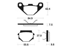 Tecnium MX/ATV Sintered Metal Pads - Mo192 1022853