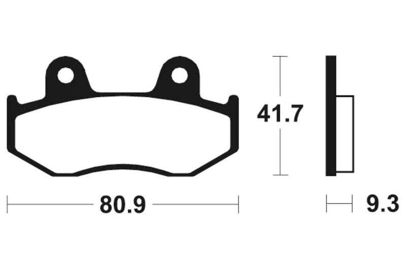 Tecnium MX/ATV Sintered Metal Brake Pads - Mo209 1022856