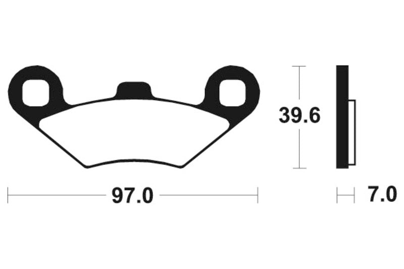 Tecnium MX/ATV Sintered Metal Pads - Mo216 1022857