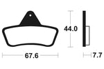 Tecnium MX/ATV Sintered Metal Frake Pads - Mo258 1022867