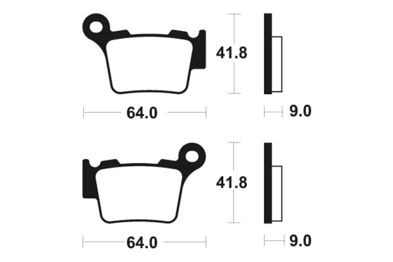 Tecnium MX/ATV Sintered Metal Frake Pads - Mo291 1022874