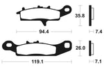 Tecnium MX/ATV Sintered Metal Pads - Mo301 1022879