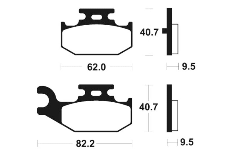 Tecnium MX/ATV Sintered Metal Pads - Mo316 1022882