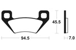 Tecnium MX/ATV Sintered Metal Pads - Mo322 1022884