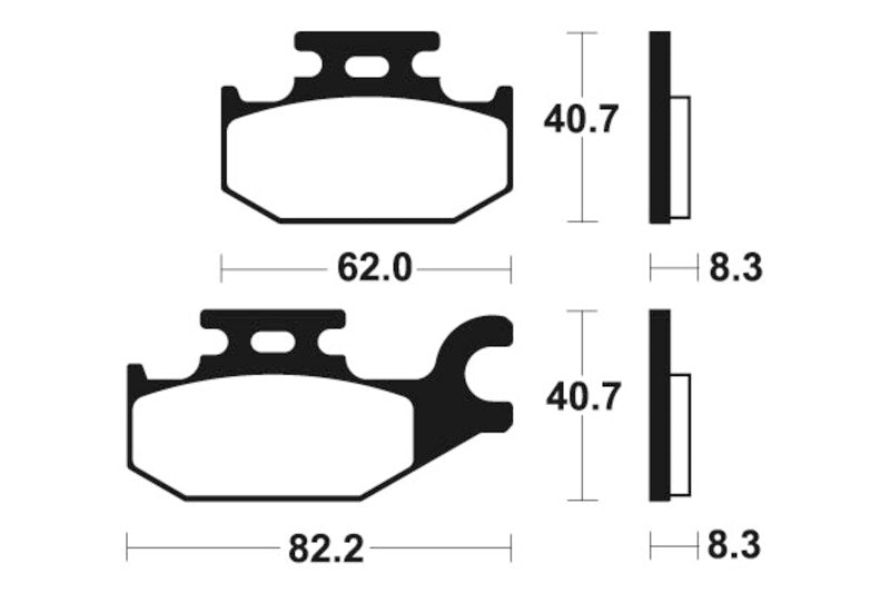 Tecnium MX/ATV Sintered Metal Pads - Mo335 1022886