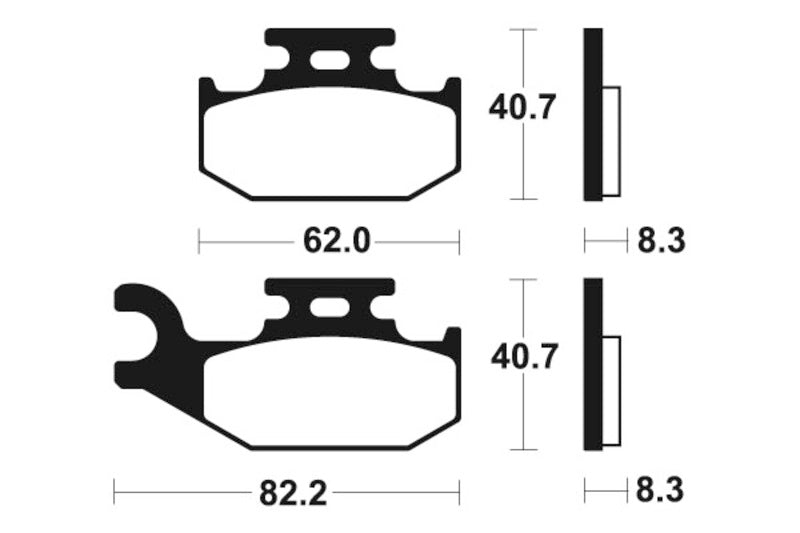 Tecnium MX/ATV Sintered Metal Frake Pads - Mo336 1022887