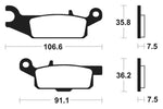 Tecnium MX/ATV Sintered Metal Pads - Mo349 1022890