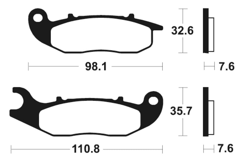 Tecnium MX/ATV Sintered Metal Pads - Mo359 1022894