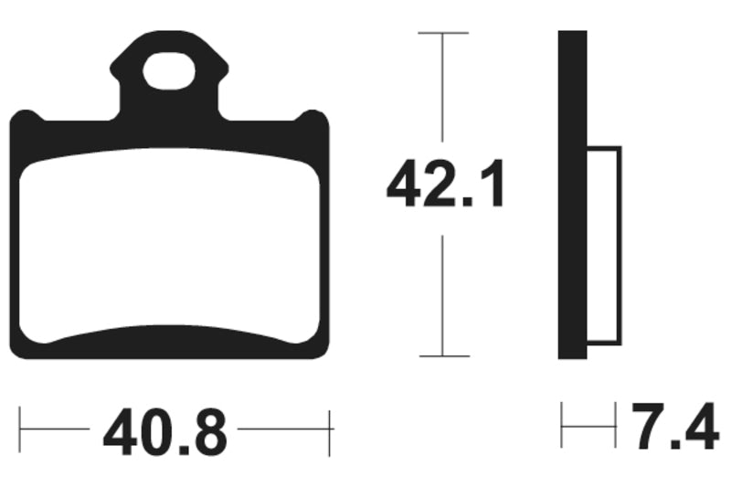 Tecnium MX/ATV Sintered Metal Frake Pads - Mo372 1022898