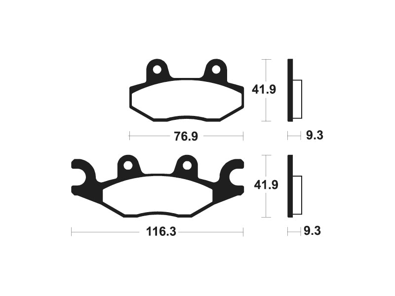 Tecnium MX/ATV Sintered Metal Pads - Mo378 1022899