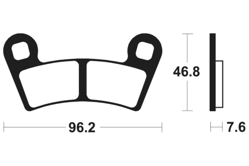 Tecnium MX/ATV Sintered Metal Frake Pads - Mo398 1022902