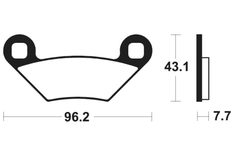 Tecnium MX/ATV Sintered Metal Pads - Mo399 1022903